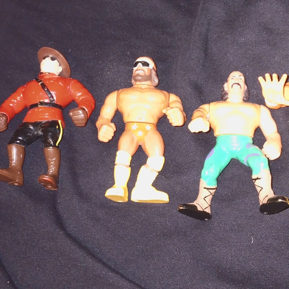 Vintage wrestling toilet